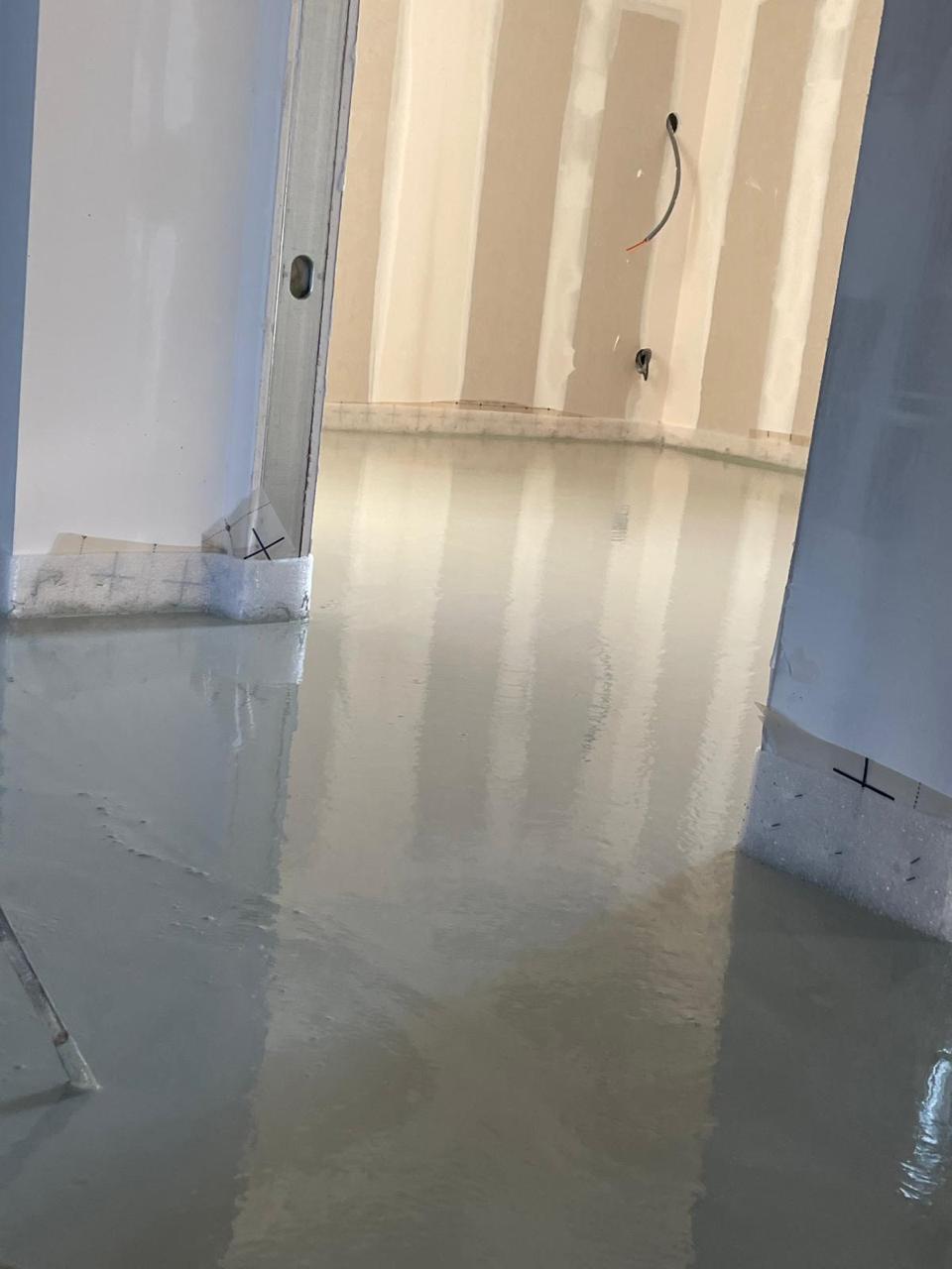 Chantier chape liquide - Ovalpro